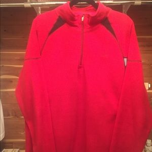 Men’s Avia Half zip Pullover- Red - L